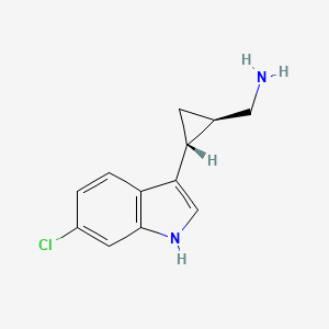 rac-[(1R,2R)-2-(6-chloro-1H-indol-3-yl)cyclopropyl]methanamine