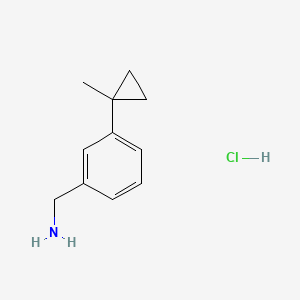 (3-(1-Methylcyclopropyl)phenyl)methanamine hydrochloride