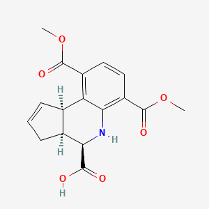 rac-(3aR,4S,9bS)-6,9-bis(methoxycarbonyl)-3H,3aH,4H,5H,9bH-cyclopenta[c]quinoline-4-carboxylic acid