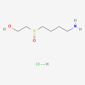 2-(4-Aminobutanesulfinyl)ethan-1-ol hydrochloride