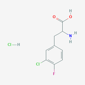 2-Amino-3-(3-chloro-4-fluorophenyl)propanoic acid hydrochloride