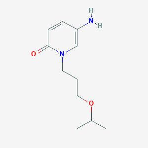 molecular formula C11H18N2O2 B13491826 5-Amino-1-(3-isopropoxypropyl)pyridin-2(1h)-one 