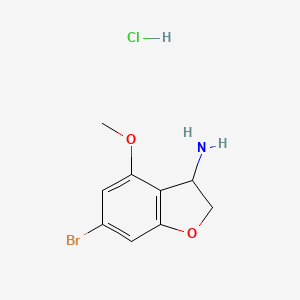 6-Bromo-4-methoxy-2,3-dihydro-1-benzofuran-3-amine hydrochloride