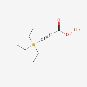 molecular formula C9H15LiO2Si B13491852 Lithium(1+) 3-(triethylsilyl)prop-2-ynoate 