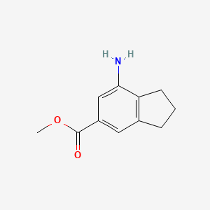 methyl 7-amino-2,3-dihydro-1H-indene-5-carboxylate