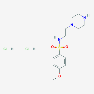 4-methoxy-N-[2-(piperazin-1-yl)ethyl]benzene-1-sulfonamide dihydrochloride