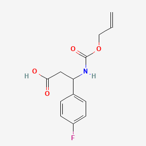 3-(((Allyloxy)carbonyl)amino)-3-(4-fluorophenyl)propanoic acid