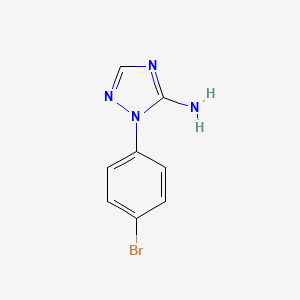 molecular formula C8H7BrN4 B13491885 1-(4-Bromophenyl)-1h-1,2,4-triazol-5-amine 