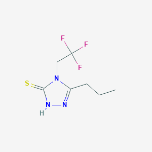 5-Propyl-4-(2,2,2-trifluoroethyl)-4h-1,2,4-triazole-3-thiol