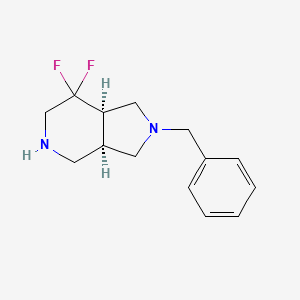 (3aR,7aR)-2-Benzyl-7,7-difluorooctahydro-1H-pyrrolo[3,4-c]pyridine