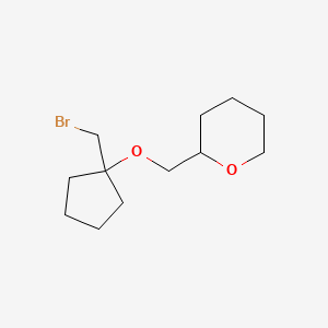 2-(((1-(Bromomethyl)cyclopentyl)oxy)methyl)tetrahydro-2h-pyran