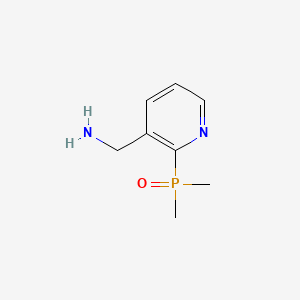 molecular formula C8H13N2OP B13492045 [2-(Dimethylphosphoryl)pyridin-3-yl]methanamine 