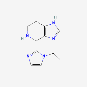 1-ethyl-2-{3H,4H,5H,6H,7H-imidazo[4,5-c]pyridin-4-yl}-1H-imidazole