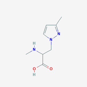 3-(3-Methyl-1h-pyrazol-1-yl)-2-(methylamino)propanoic acid