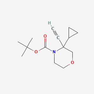 Tert-butyl 3-cyclopropyl-3-ethynylmorpholine-4-carboxylate