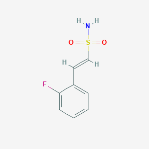 molecular formula C8H8FNO2S B13492183 2-(2-Fluorophenyl)ethene-1-sulfonamide 