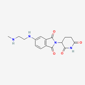 2-(2,6-Dioxo-3-piperidyl)-5-[2-(methylamino)ethylamino]isoindoline-1,3-dione