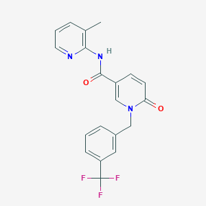 N-(3-methylpyridin-2-yl)-6-oxo-1-(3-(trifluoromethyl)benzyl)-1,6-dihydropyridine-3-carboxamide