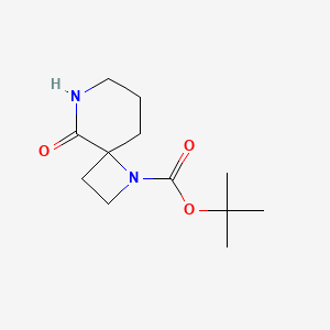 molecular formula C12H20N2O3 B13492214 Tert-butyl 5-oxo-1,6-diazaspiro[3.5]nonane-1-carboxylate 