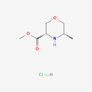 methyl (3S,5S)-5-methylmorpholine-3-carboxylate hydrochloride