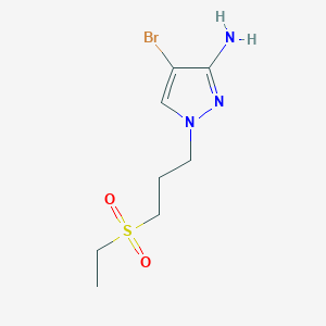 4-Bromo-1-(3-(ethylsulfonyl)propyl)-1h-pyrazol-3-amine