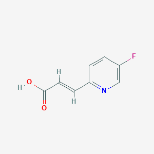 molecular formula C8H6FNO2 B13492260 (E)-3-(5-Fluoropyridin-2-yl)acrylic acid 