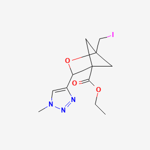 ethyl 1-(iodomethyl)-3-(1-methyl-1H-1,2,3-triazol-4-yl)-2-oxabicyclo[2.1.1]hexane-4-carboxylate