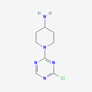 1-(4-Chloro-1,3,5-triazin-2-yl)piperidin-4-amine