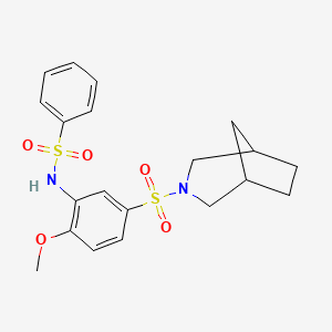 N-(5-{3-azabicyclo[3.2.1]octane-3-sulfonyl}-2-methoxyphenyl)benzenesulfonamide