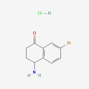 4-Amino-7-bromo-1,2,3,4-tetrahydronaphthalen-1-one hydrochloride