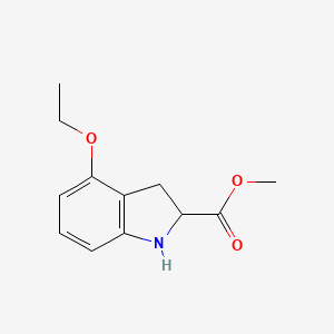 Methyl 4-ethoxy-2,3-dihydro-1H-indole-2-carboxylate