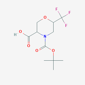 4-[(Tert-butoxy)carbonyl]-6-(trifluoromethyl)morpholine-3-carboxylic acid