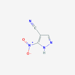 molecular formula C4H2N4O2 B1349235 3-硝基-1H-吡唑-4-腈 CAS No. 39205-87-3