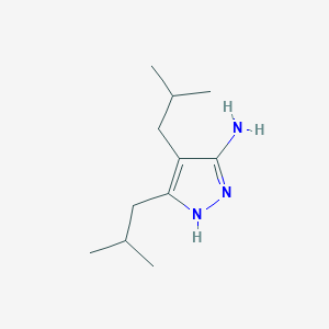 3,4-Diisobutyl-1h-pyrazol-5-amine