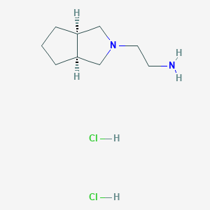 rac-2-[(3aR,6aS)-octahydrocyclopenta[c]pyrrol-2-yl]ethan-1-amine dihydrochloride, cis