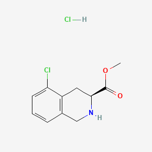 methyl (3S)-5-chloro-1,2,3,4-tetrahydroisoquinoline-3-carboxylate hydrochloride