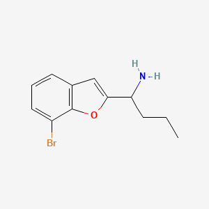 1-(7-Bromobenzofuran-2-yl)butan-1-amine