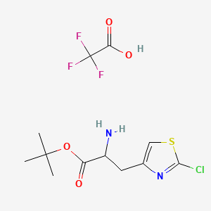 Tert-butyl 2-amino-3-(2-chloro-1,3-thiazol-4-yl)propanoate;2,2,2-trifluoroacetic acid