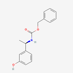 benzyl [(1R)-1-(3-hydroxyphenyl)ethyl]carbamate