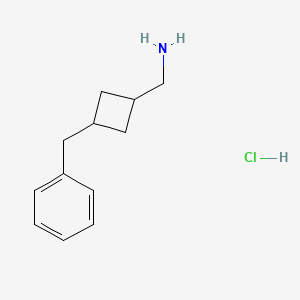 1-(3-Benzylcyclobutyl)methanamine hydrochloride