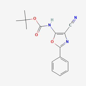 tert-Butyl (4-cyano-2-phenyloxazol-5-yl)carbamate