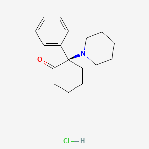 rel-(2R)-2-phenyl-2-(piperidin-1-yl)cyclohexan-1-one hydrochloride