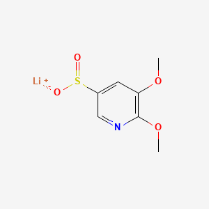 Lithium(1+)5,6-dimethoxypyridine-3-sulfinate