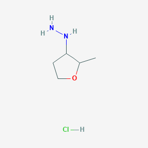 (2-Methyloxolan-3-yl)hydrazine hydrochloride