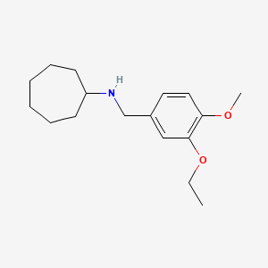 B1349254 N-(3-ethoxy-4-methoxybenzyl)cycloheptanamine CAS No. 673446-42-9