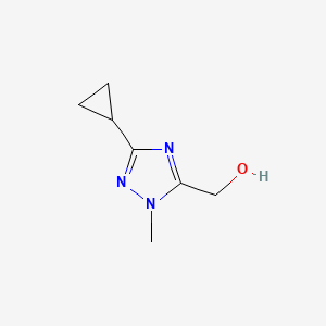 (3-cyclopropyl-1-methyl-1H-1,2,4-triazol-5-yl)methanol