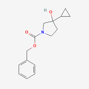 Benzyl 3-cyclopropyl-3-hydroxypyrrolidine-1-carboxylate