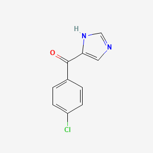 molecular formula C10H7ClN2O B13492633 4-(4-chlorobenzoyl)-1H-imidazole 