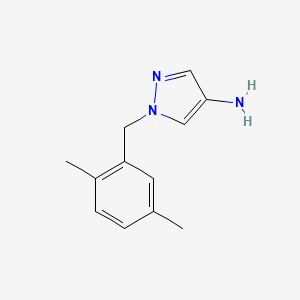 molecular formula C12H15N3 B13492645 1-(2,5-Dimethylbenzyl)-1h-pyrazol-4-amine 