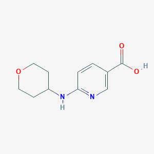 6-[(Oxan-4-yl)amino]pyridine-3-carboxylic acid